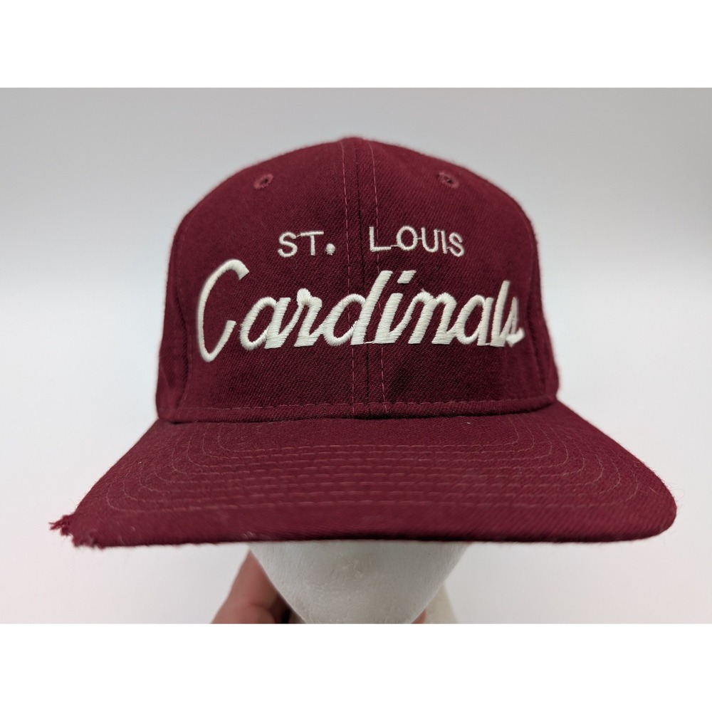 Vintage Sports Specialties St. Louis Cardinals Snapback Hat Maroon Wool NFL Cap